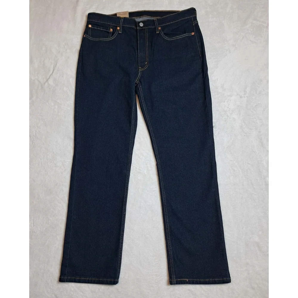 Levi's 514 Men's Size 36x30 Straight Leg Denim blue Jeans  Stretch New
